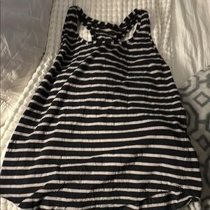 Lululemon Striped Black and White Tank Top size S